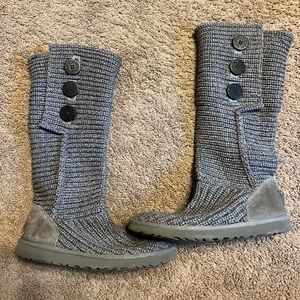 Gray Ugg sweater boots
